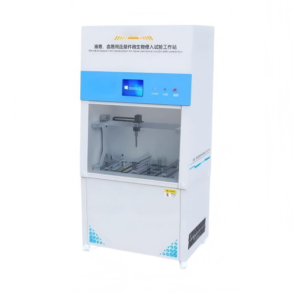 液路、血路用连接件微生物侵入试验工作站