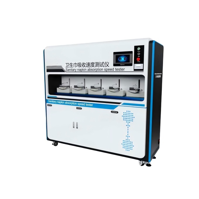 五工位卫生巾吸收速度测试仪含回渗量测定